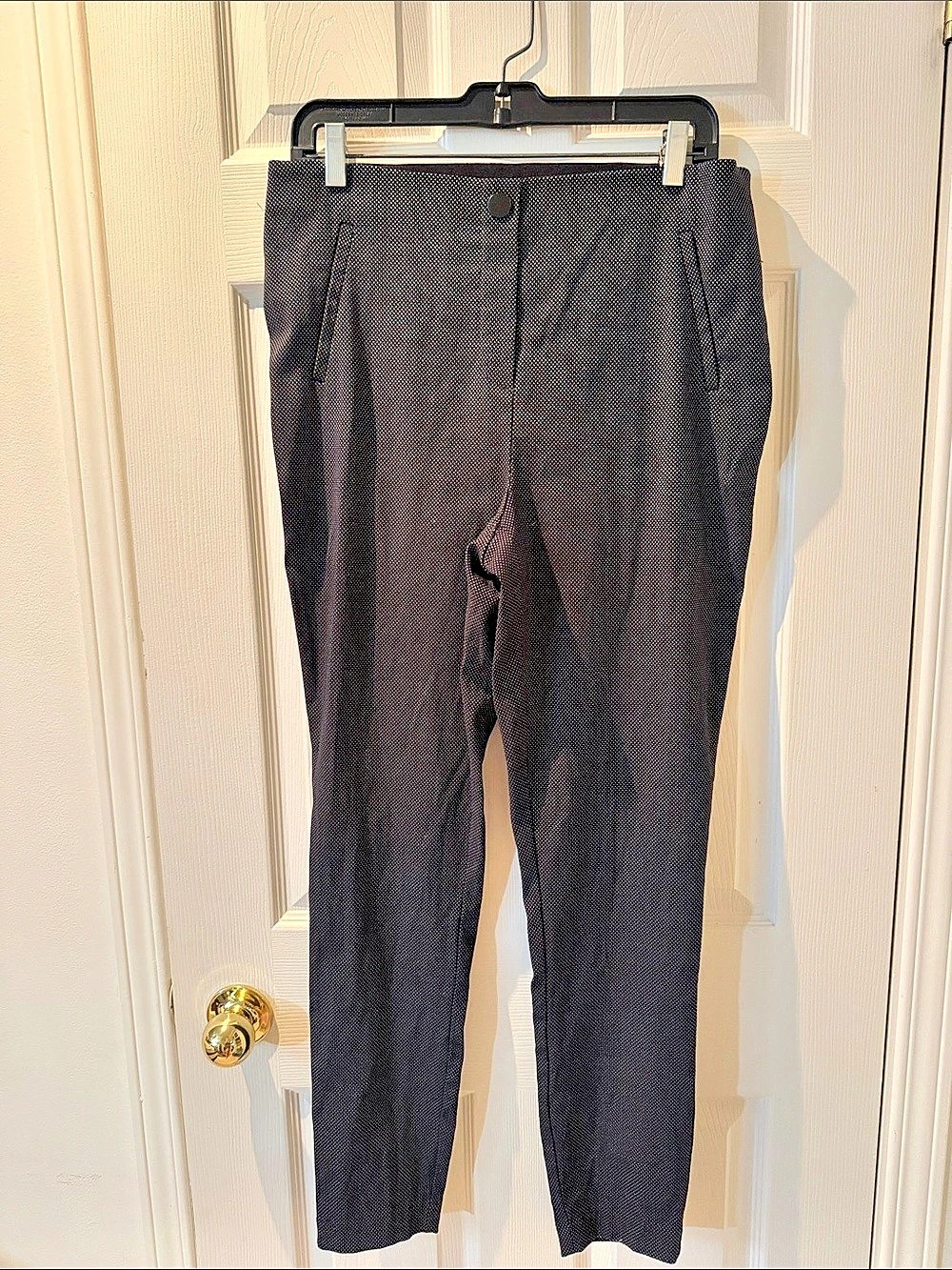 Reitmens Patterned Ankle Pants Size 14 Black